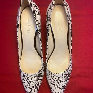 Nine West Black & White High Heals